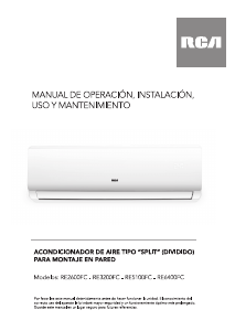 Manual de uso RCA RE6400FC Aire acondicionado