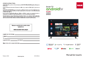 Manual de uso RCA S40AND Televisor de LED