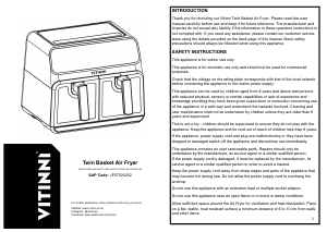 Manual Vitinni JF07520252 Deep Fryer