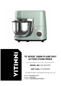 Handleiding Vitinni JF07535002 Standmixer