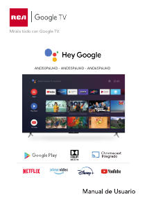 Manual de uso RCA AND50P6UHD Televisor de LED