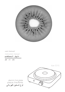 Handleiding Kiwi KOW 5315 Kookplaat