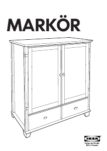 说明书 宜家MARKOR (113x62x134)电视柜