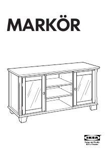 Manuál IKEA MARKOR (138x53x72) Televizní stolek