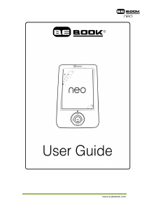 Handleiding BeBook Neo E-reader