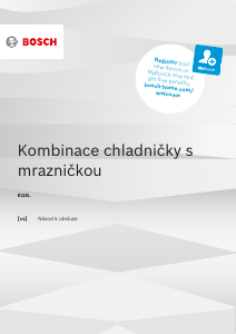 Manuál Bosch KGN392LBF Lednice s mrazákem