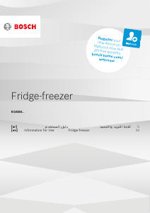 Manual Bosch KGN86AI40B Fridge-Freezer