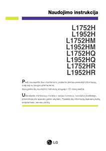 Vadovas LG L1952HQ-BF Skystakristalis monitorius