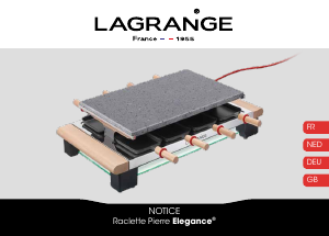 Manual Lagrange 399002 Elegance Raclette Grill