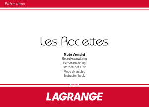 Manual Lagrange 129013 Raclette Grill