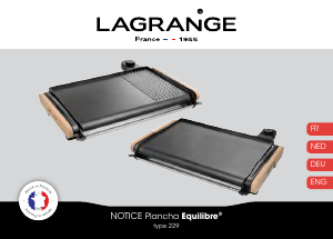 Manual Lagrange 229011 Equilibre Table Grill
