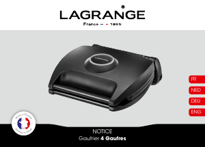 Manual Lagrange 089003 Waffle Maker