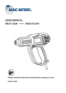 Handleiding Mac Afric THEATG-001 Heteluchtpistool