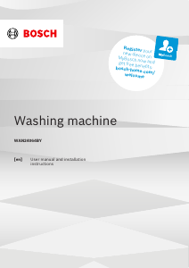 Handleiding Bosch WAN24064BY Wasmachine
