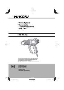 Brugsanvisning Hikoki RH 650V Varmluftpistol