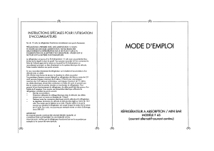 Mode d’emploi Curtiss F45 Réfrigérateur