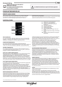 Bruksanvisning Whirlpool W9 931D KS 3 Kjøle-fryseskap