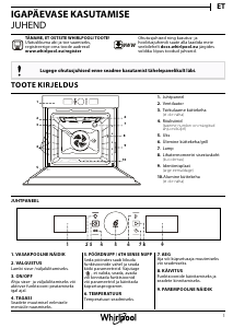 Vadovas Whirlpool OAKZ9 7921 CS IX Orkaitė