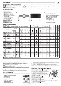 Návod Whirlpool FFB 7259 WV EE Práčka