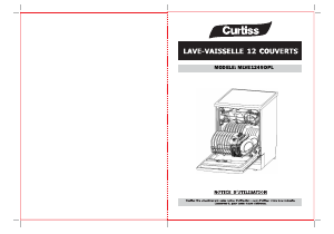 Mode d’emploi Curtiss MLVE 1249 DPL Lave-vaisselle
