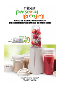 Handleiding Tribest PB-250-A Personal Blender