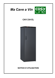 Mode d’emploi Cosyline CAV 234 EL Cave à vin