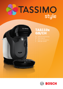 Bedienungsanleitung Bosch TAS1102GB Tassimo Style Kaffeemaschine