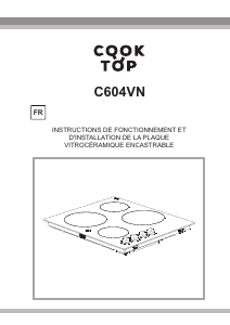 Mode d’emploi Cooktop C604VN Table de cuisson