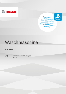 Bedienungsanleitung Bosch WAU28R00 Waschmaschine