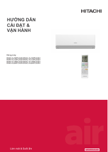 Hướng dẫn sử dụng Hitachi RAK-AJ18PCASV Máy điều hòa không khí