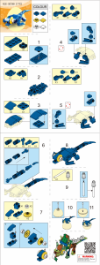 Bedienungsanleitung Sluban set M38-B0796H Qbricks Egg Mosasaurus