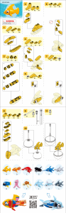 Bedienungsanleitung Sluban set M38-B1069A Qbricks Egg Goldfisch