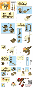 Bedienungsanleitung Sluban set M38-B0796C Qbricks Egg Gallimimus