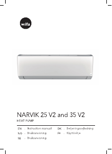 Brugsanvisning Wilfa Narvik 25 V2 Varmepumpe