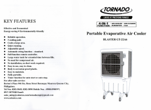 Handleiding Iwata TORNADO Blaster GT-22A6 Ventilator
