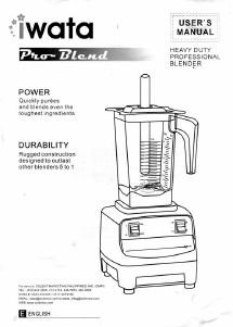 Handleiding Iwata Pro Blend Blender