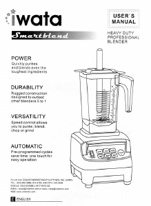 Handleiding Iwata Smartblend Blender