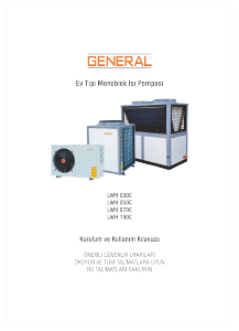 Kullanım kılavuzu General LWH 100C Isı pompası