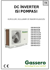 Kullanım kılavuzu Gassero GSR-M14-DC/M Isı pompası