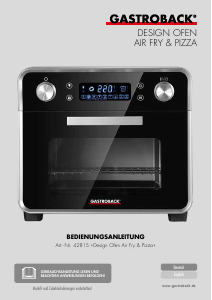 Bedienungsanleitung Gastroback 42815 Backofen