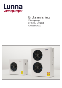 Bruksanvisning Lunna LT-1230 Värmepump
