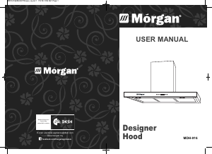 Manual Morgan MDH-916 Cooker Hood