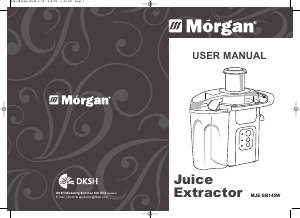 Manual Morgan MJE-SB145W Juicer