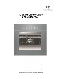 Mode d’emploi Continental Edison CEFMS410FSA Four