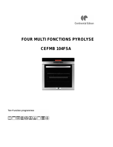 Mode d’emploi Continental Edison CEFMB104FSA Four
