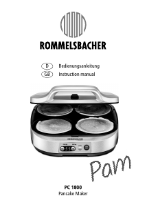 Handleiding Rommelsbacher PC 1800 Crepemaker