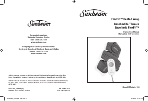 Manual de uso Sunbeam 900 Flexfit Almohadilla térmica