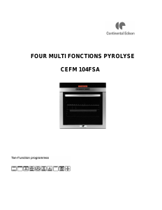 Mode d’emploi Continental Edison CEFM104FSA Four