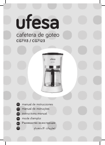 Manual Ufesa CG7123 Coffee Machine