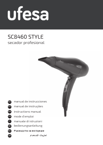 Manual Ufesa SC8460 Style Secador de cabelo